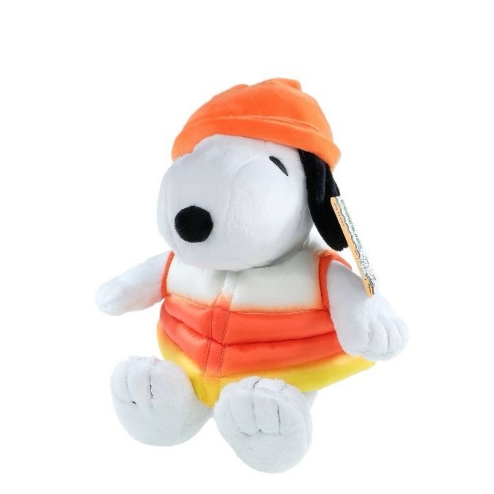 Snoopy Plush Toy with Orange Hat and Vest